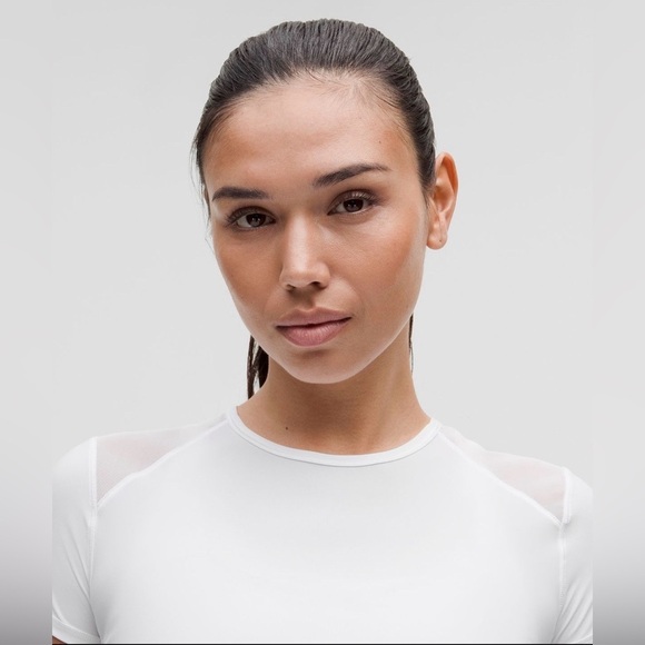 Lululemon Sculpt Cinched Short-Sleeve Shirt in White – Size 14 – NWT - Picture 4 of 5